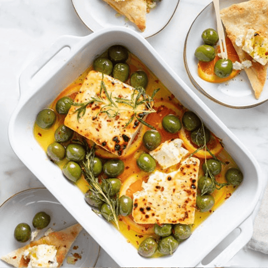 Baked Feta with Citrus & Olives